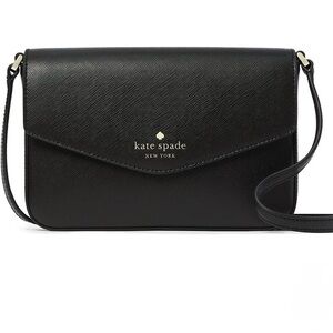 Kate Spade Sadie Envelope Crossbody in black.